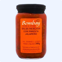 Salsa Mexicana Com Pimenta Jalapeno Bombay HS 340g