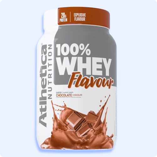 100% Whey Protein Atlhetica Nutrition 900g - Suplemento Proteico Saboroso